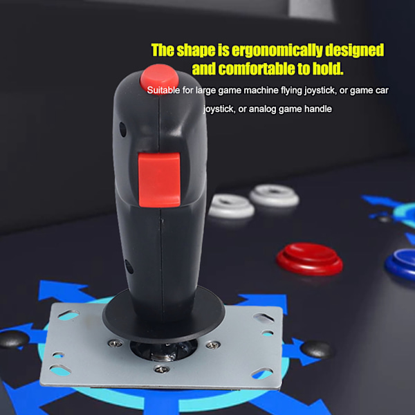 Precisionsjusterbar 8-vägs joystick, cool design för en högkänslig spelupplevelse