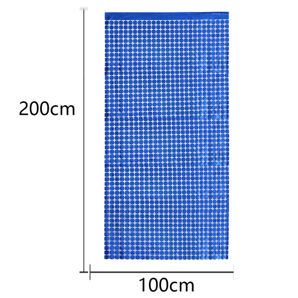 2Pcs Square Foil Fringe Backdrop Curtain Backdrop for Birthday,