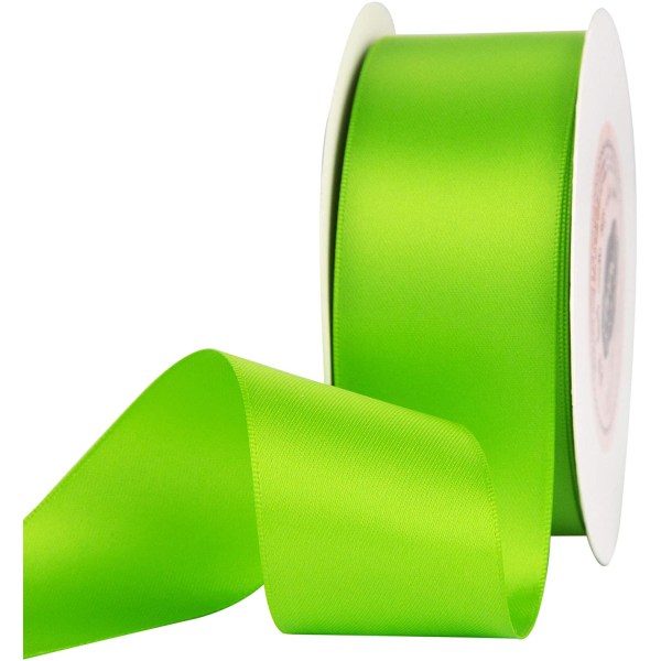 1/2" bred dubbelsidig polyester smaragdgrönt satinband