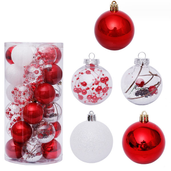 6cm/2.36” Christmas Ball, 30Pcs Christmas Tree Baubles