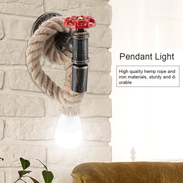E27 90-250V Retro Stil Vägglampa Antik Rör Vägglampa Armatur för Café Bar Hall