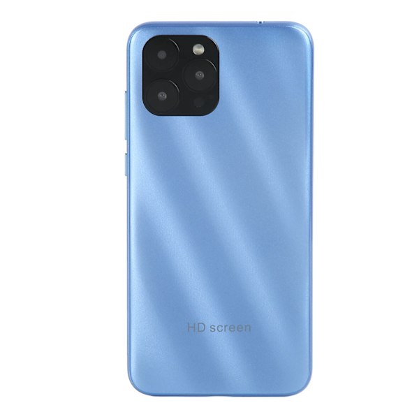Olåst Smartphone Blå 6 tum 4GB RAM 32GB ROM Ansiktsigenkänning Mobiltelefon för Android 11 100‑240V EU-kontakt