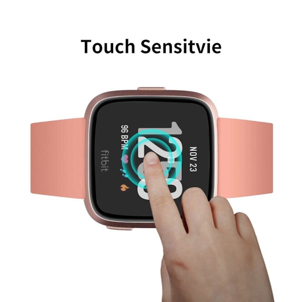 HAT PRINCE Heltäckande Skärmskydd Till Fitbit Versa 3/Fitbit Sen