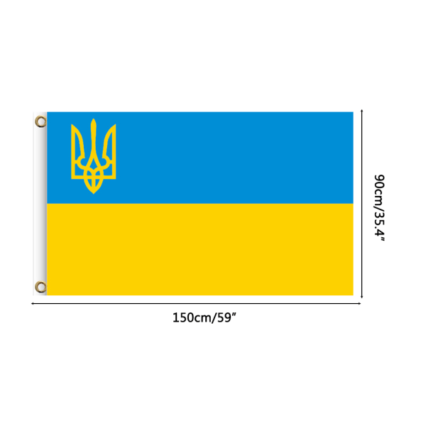 Ukrainas nationella flagga 90x150cm Blågul Ukrainas flagga