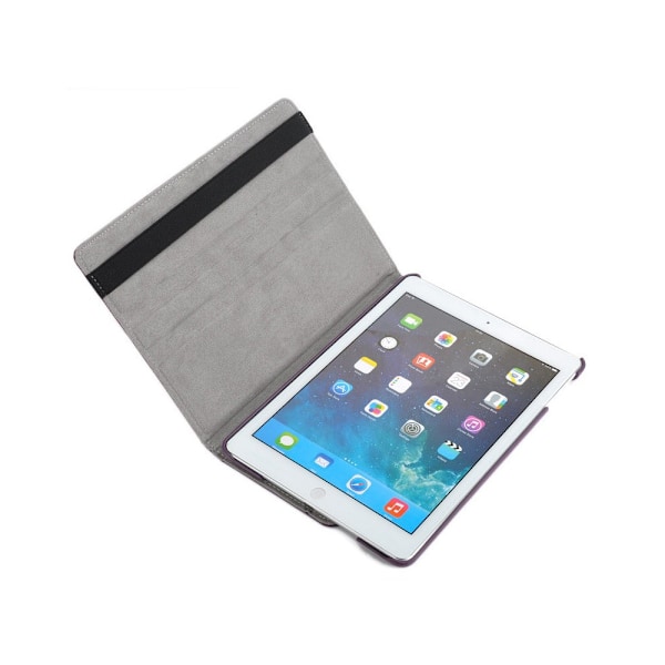 360° Skydd för iPad 9.7 (2017-2018) - Läderfodral Svart