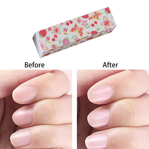 10-pack, nagelbufferblock för naturliga och akrylnaglar, 4