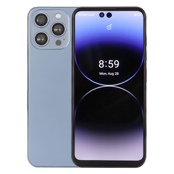 Olåst Smartphone 4G 6,7 tum IPS HD-skärm 8GB RAM 256GB ROM 16MP Front 32MP Bakre Kamera Ansiktsigenkänning Mobiltelefon för Android 12 100 till 240V