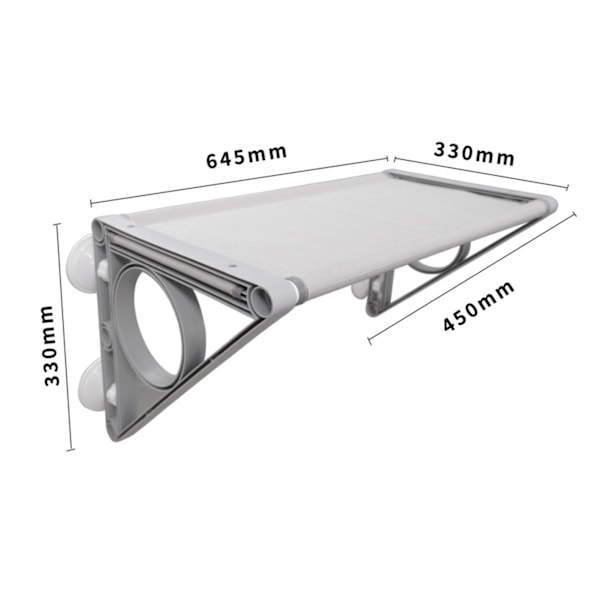 Multifunktionell Kattsäng 4 Säsonger Universal Bekväm Hållbar Dekorativ Kattsäng för Katter Kattunge Katthängmatta L 65x33x33cm / 25.6x13x13in