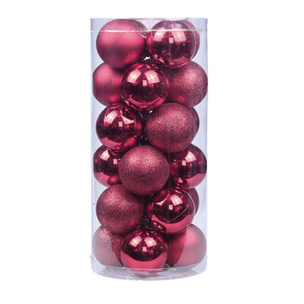 24 Pieces 4cm Shatterproof Christmas Ball Ornaments for Xtmas