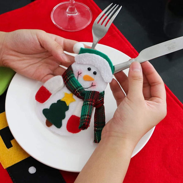 Weihnachten Bestecktaschen,Geschirrhalter Besteckhalter