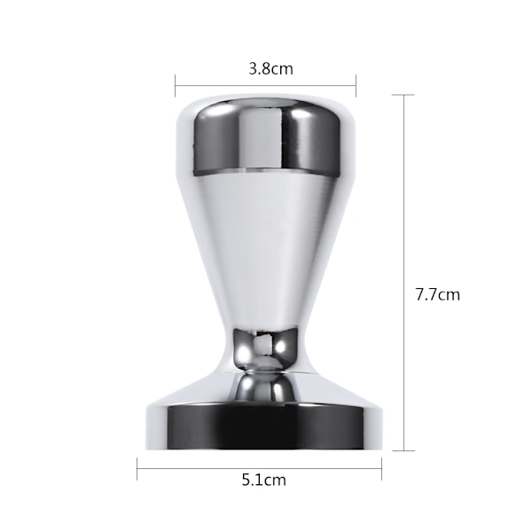 Rostfritt stål espressopressning Tamper kaffebönor Pressverktyg med