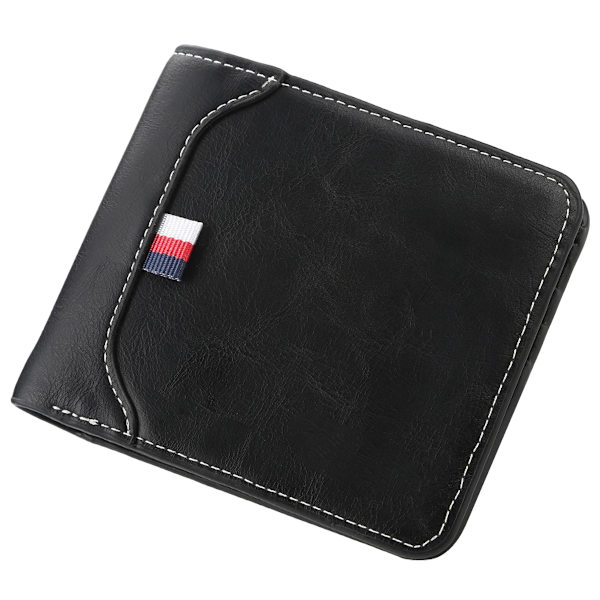 Kort plånbok för män, multikort, tre fack, zero wallet, ungdom