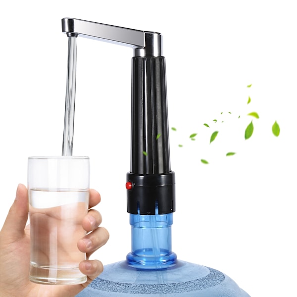 Bärbar Vattendispenser, USB-laddningsbar Automatisk Dricksvattenpump för 5 Gallon & Universalflaskor, Säkert Material ABS-skal Livsmedelsgodkänd Silikon