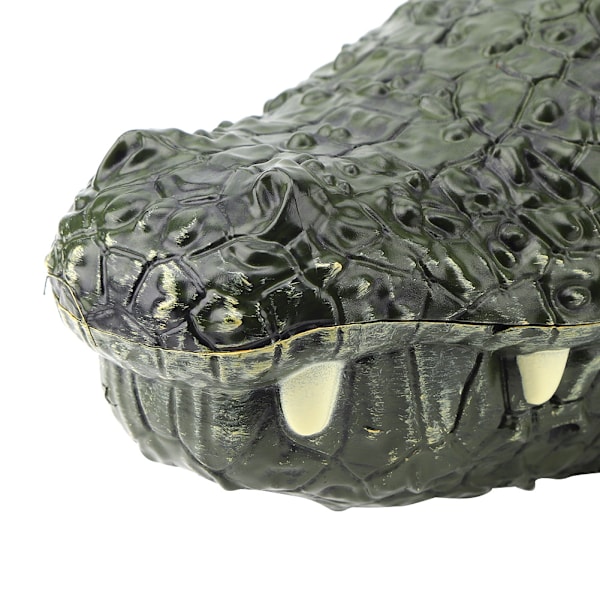 Defensiv Funktion Alligatorhuvud Båt, Hög Simulationsdesign för Kvalitetsmaterial Naturlig Resin och Trädgårdsdammsskydd