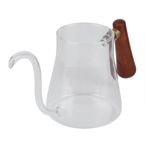 Glas Gåshals Vattenkokare Te Häll Över Vattenkokare Kaffe Dropp 350ml