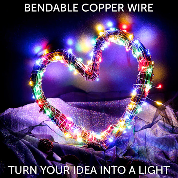 Solar String Lights Outdoor,Copper Wire Solar Twinkle Lights