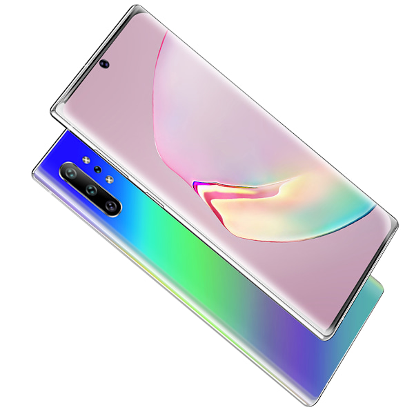 NOTE10+ 6,5-tums Stor HD-Skärm 13MP+23MP 6+64G Metall Smartphone Gradient Lila 100-240VUK
