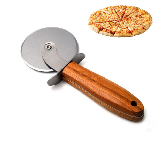 Rostfri pizzaskärare Hjul Kökspizzaskärare med