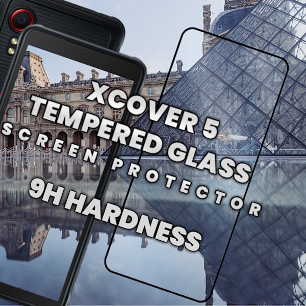 Samsung Xcover 5 - Härdat glas 9H-Super kvalitet 3D Skärmskydd