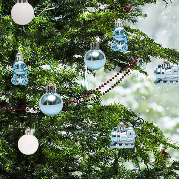 34pcs Christmas Ball Ornaments for Christmas Tree Decorations