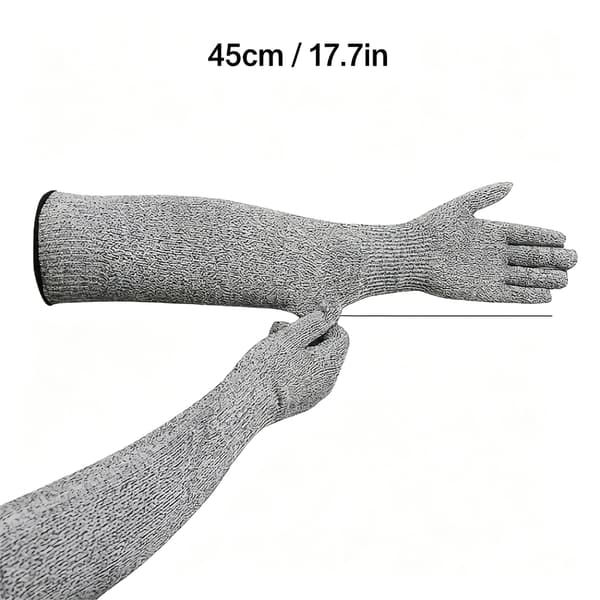 Kattvantar för pälsvård, långärmat bit-resistent armskydd för kloklippning, bad & träning, 45 cm