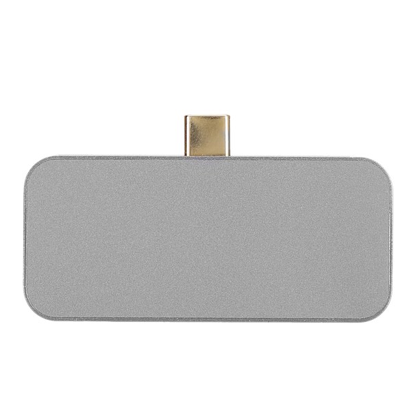 4-i-1 USB-C Hub Grå Multifunktionell Expansionsdocka Typ-C till HDMI-kontakt 60W PD Grå