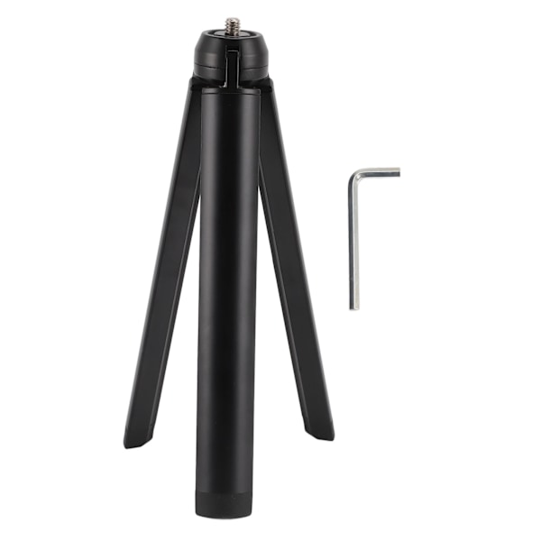 Action Camera Tripod Selfie Stick Aluminium Hopfällbart Kamera Bordsstativ Vlog Tripod med 1/4 Tums Skruv för OSMO POCKET 3 för Insta360 ONE