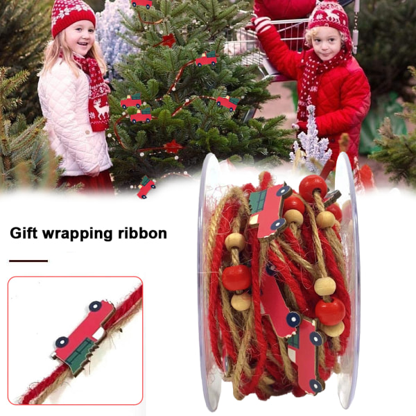 Ribbon and String Christmas Ribbon Wired for Home Decoration