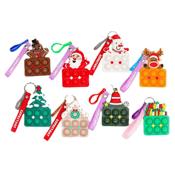 Mini Keychain Toy, Christmas AmongToy ,Decompression and Anti