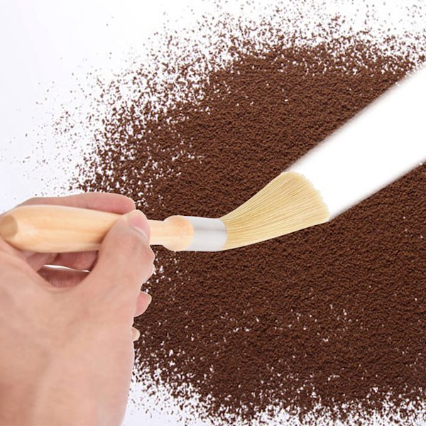 Trärensad rengöringsborste för kaffebönslipare kaffe