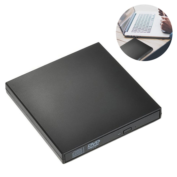 Extern DVD-enhet, USB 3.0 bärbar CD/DVD +/-RW-enhet/DVD