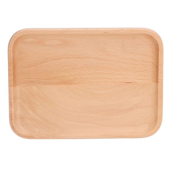 Trärektangulär serveringsbricka middag dryck mat snacks fat