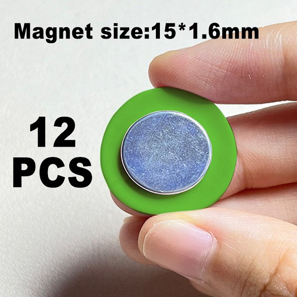 12 st Kylskåpsmagneter Söta Kylskåpsmagneter, Färgglada Magneter för Dekorativa Magneter med Hartsleende för Klassrum Kök Kontor Style 4