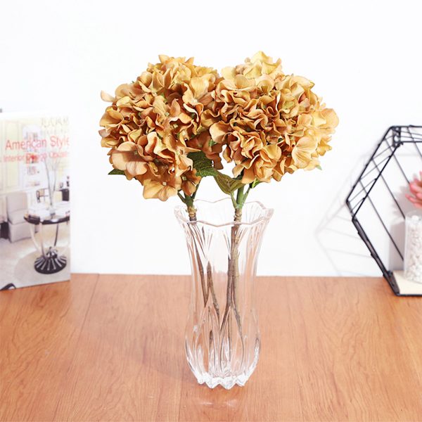 Konstgjord hortensia blombukett sidenblommor bröllop brud