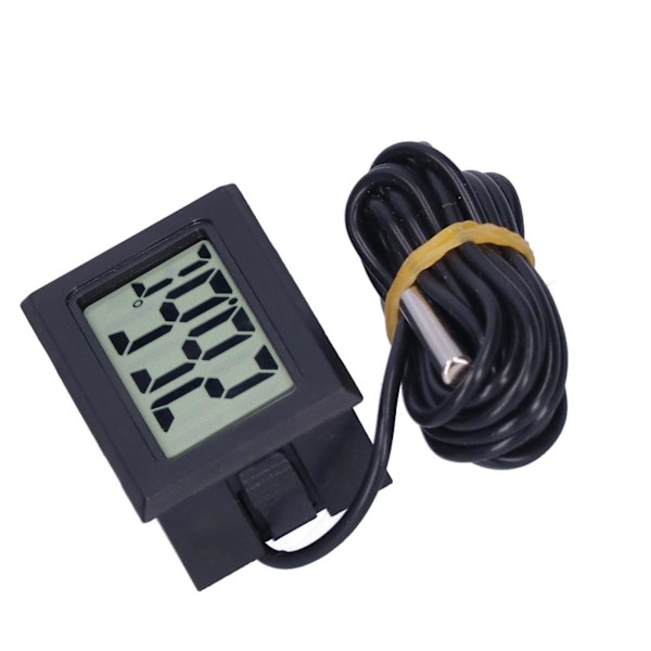 Digital Termometer Mini LCD Trådbunden Elektronisk Temperaturmätare FY13001Svart