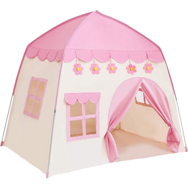 Teepee-tält för barn-bärbara barn lektält inomhus utomhus