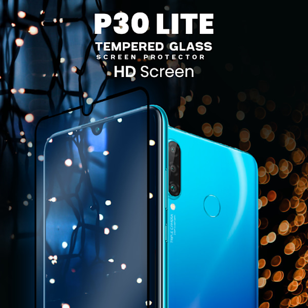 Huawei P30 Lite - Härdat glas 9H – 3D Super kvalitet