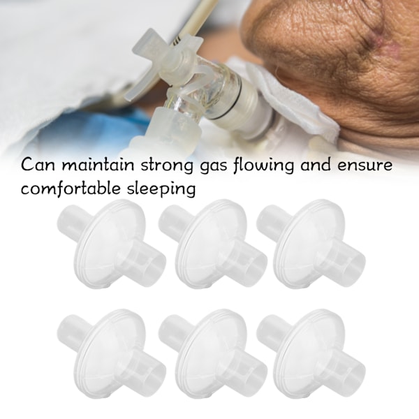 Universell Cpap Inline Filtreringstillbehör, Fångar Effektivt Partiklar och Upprätthåller Starkt Gasflöde För Allmänt Bruk (10 ST)