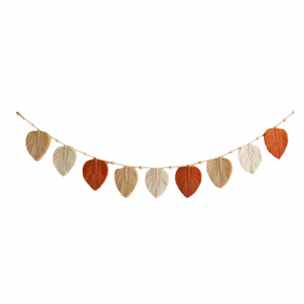 Boho Tofs Girland Banner Regnbåge Höst Tofs Väggdekoration för Halloween Thanksgiving Jul Födelsedagsfest Klassrum Barnkammare Sovrum Studentrum Style 1
