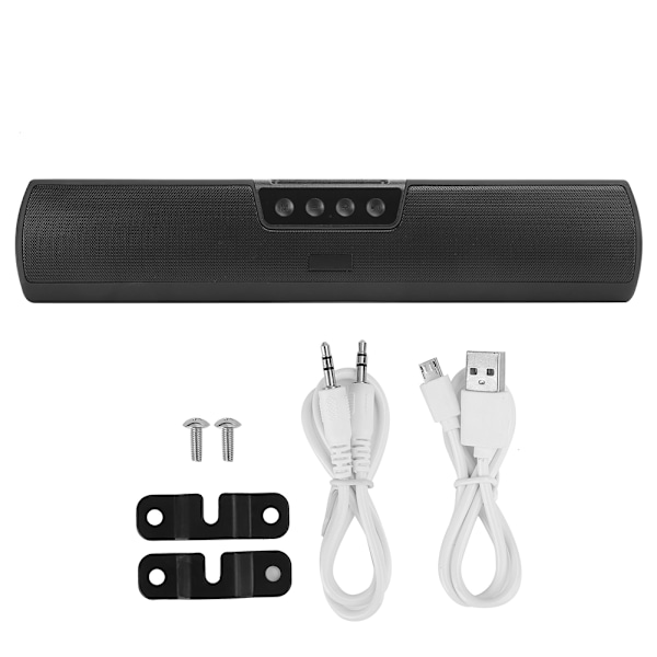 HXSJ Q3 Trådlös Högtalare Bluetooth 5.0 Soundbar Inbyggd Mikrofon Hifi Stereoljud för Hemma Bio