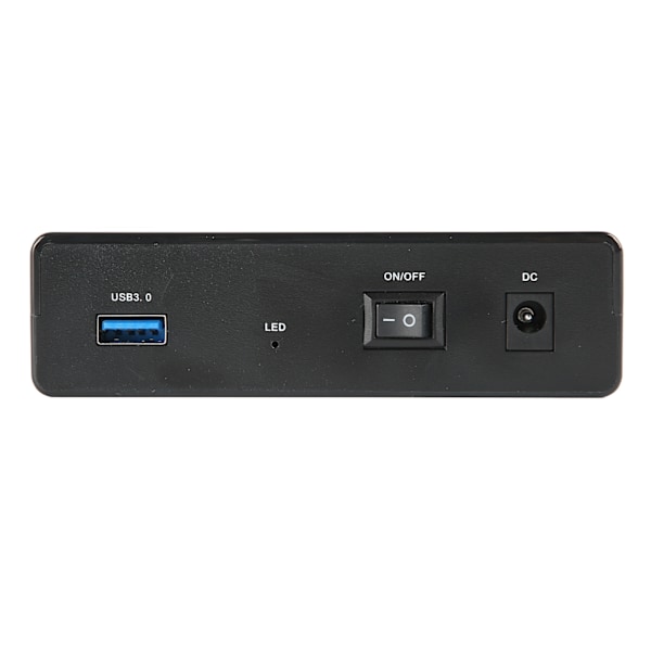 USB3.0 till SATA HDD-kabinett för 3,5-tums 2,5-tums SATA SSD HDD med 12V UASP-strömadapter Stöder upp till 10TB 6Gbps HDD-kabinett EU-kontakt