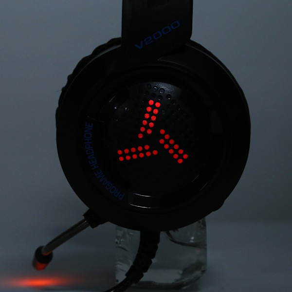 Gaming Headset V2000 7.1 Virtuellt Surroundljud USB med Brusreducerande Mikrofon