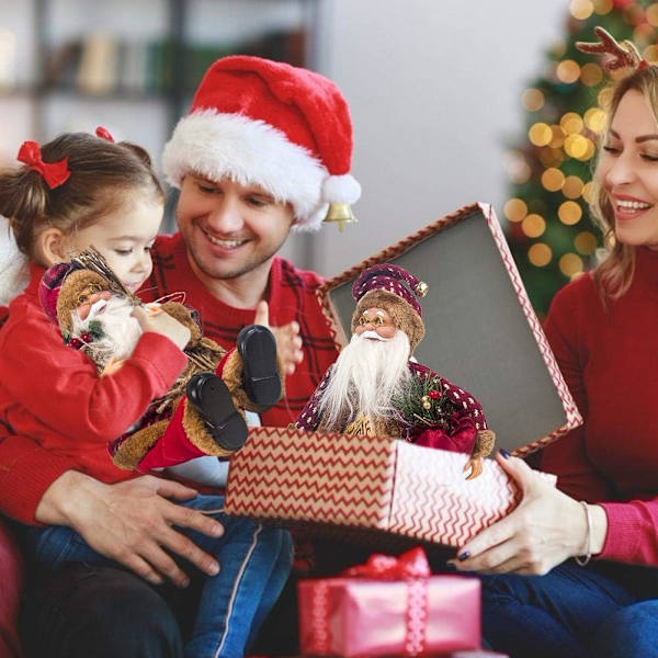 Weihnachtsmann Sitzende Puppe, Stoff Weihnachtspuppe Puppe des