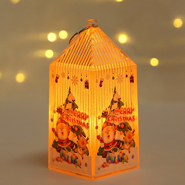 Christmas LED Lantern Light, Small Portable Flameless Lantern