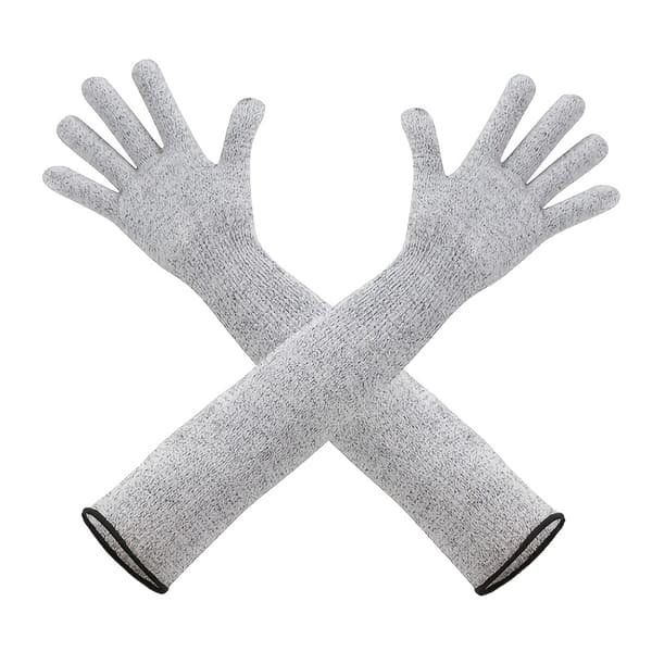 Kattvantar för pälsvård, långärmat bit-resistent armskydd för kloklippning, bad & träning, 45 cm