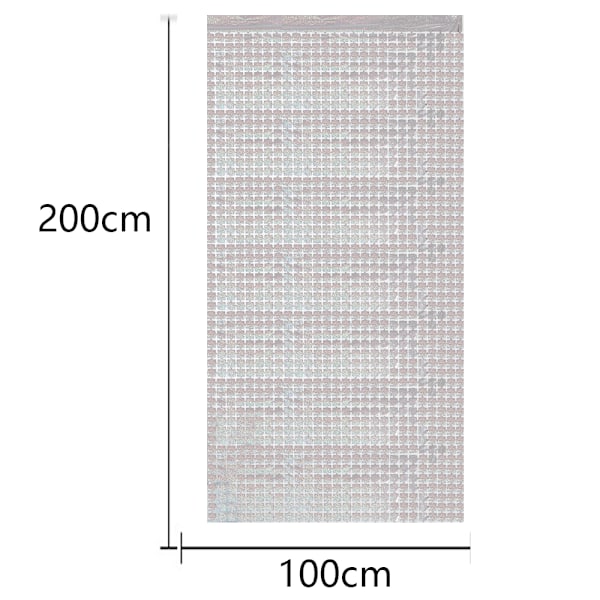 2Pcs Square Foil Fringe Backdrop Curtain Backdrop for Birthday,