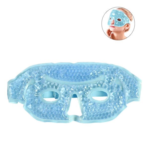 Ice Face/eye Mask för kvinna man, uppvärmd varm kylning Återanvändbar