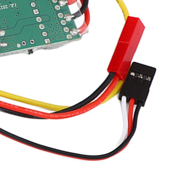 Borstad ESC Dubbelriktningskontroll för RC Modellbåt, Pålitlig Stänksäker Dammtät Anti-Interferens Motorvarvtalsregulator, Premiummaterial