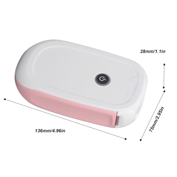 Termisk Etikettskrivare Rosa Handhållen Bärbar Bluetooth Etikettskrivare Maskin med Inbyggt Skrivarpapper