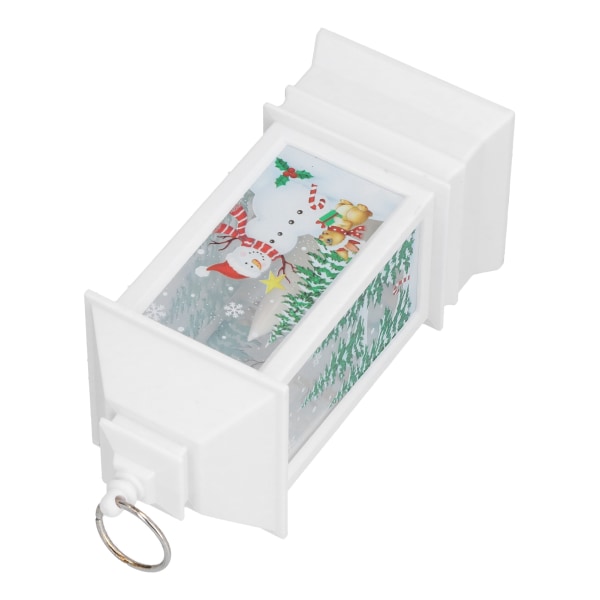 LED Jul Lykta Bärbar Jul Ljus Lykta Snögubbe